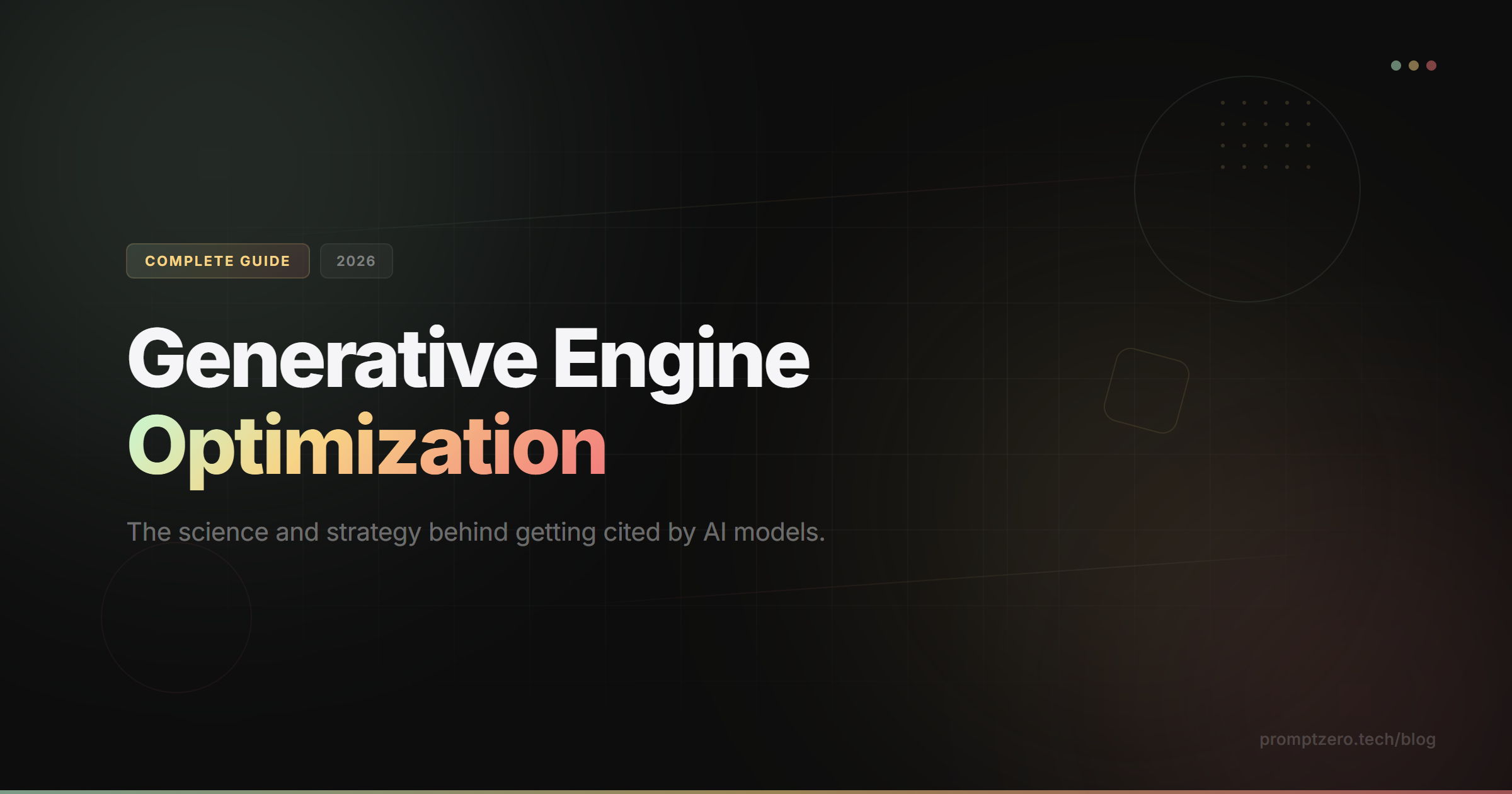 Generative Engine Optimization: Complete GEO Guide for 2026
